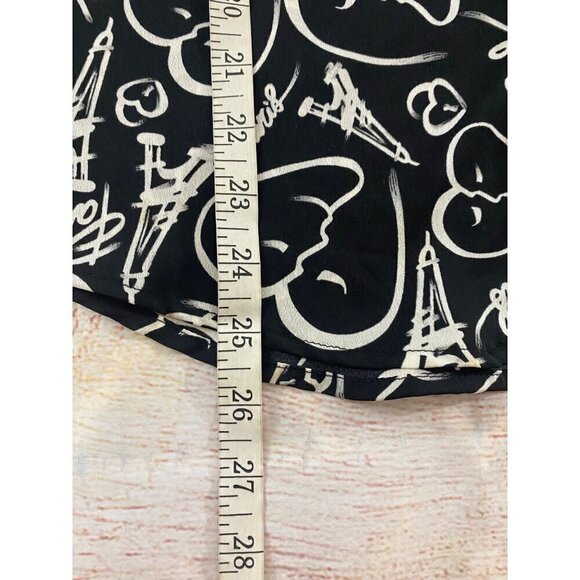 Catherine Malandrino Women's Black And White Paris Long Sleeve Blouse - Small - Picture 4 of 11